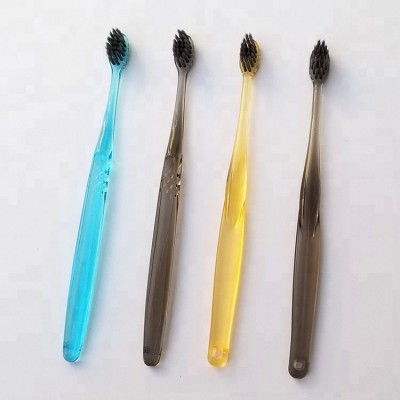 2018 ultra clear transparent small head toothbrush, new mold for Japan market