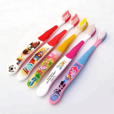 Different cartoon own patented presentative images print kids toothbrush