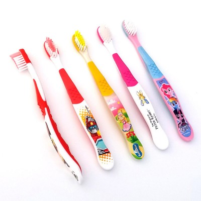 Yangzhou Color Cartoon Print Kids Toothbrush, , BPA Free Soft Bristles Children Toothbrush