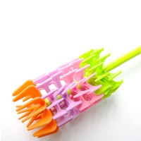 Flexible 3 Replace Heads Silicone And Sponge Baby Water Bottle Cleaning Brush