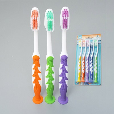 5 PCS bottom sucker Charcoal Toothbrush Whitening Brush for Adults & Children, Pack of 5